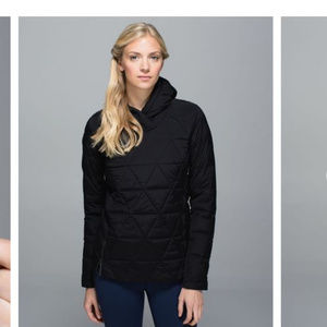 LULULEMON FLUFFED UP DOWN PULLOVER BLACK 6